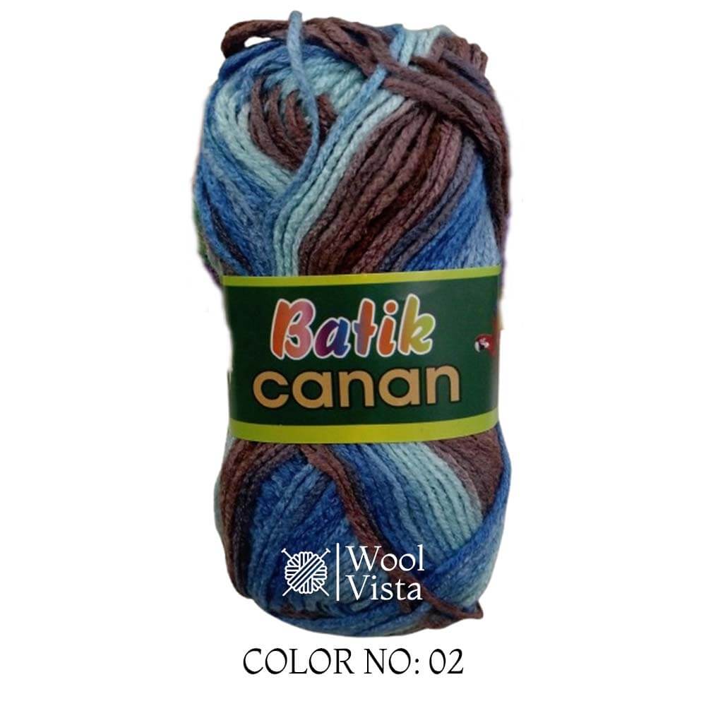 BATIK CANAN - MULTICOLOR YARN BALL (PACK OF 4)