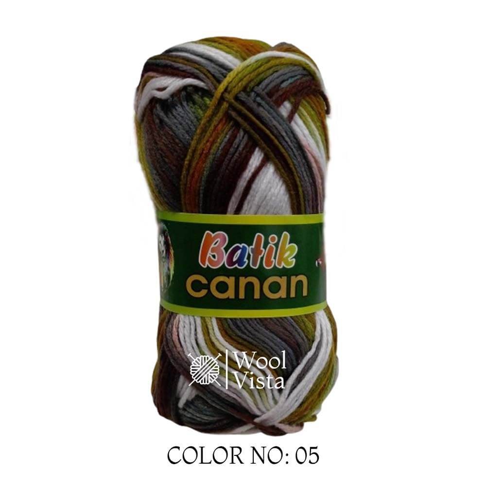 BATIK CANAN - MULTICOLOR YARN BALL (PACK OF 4)