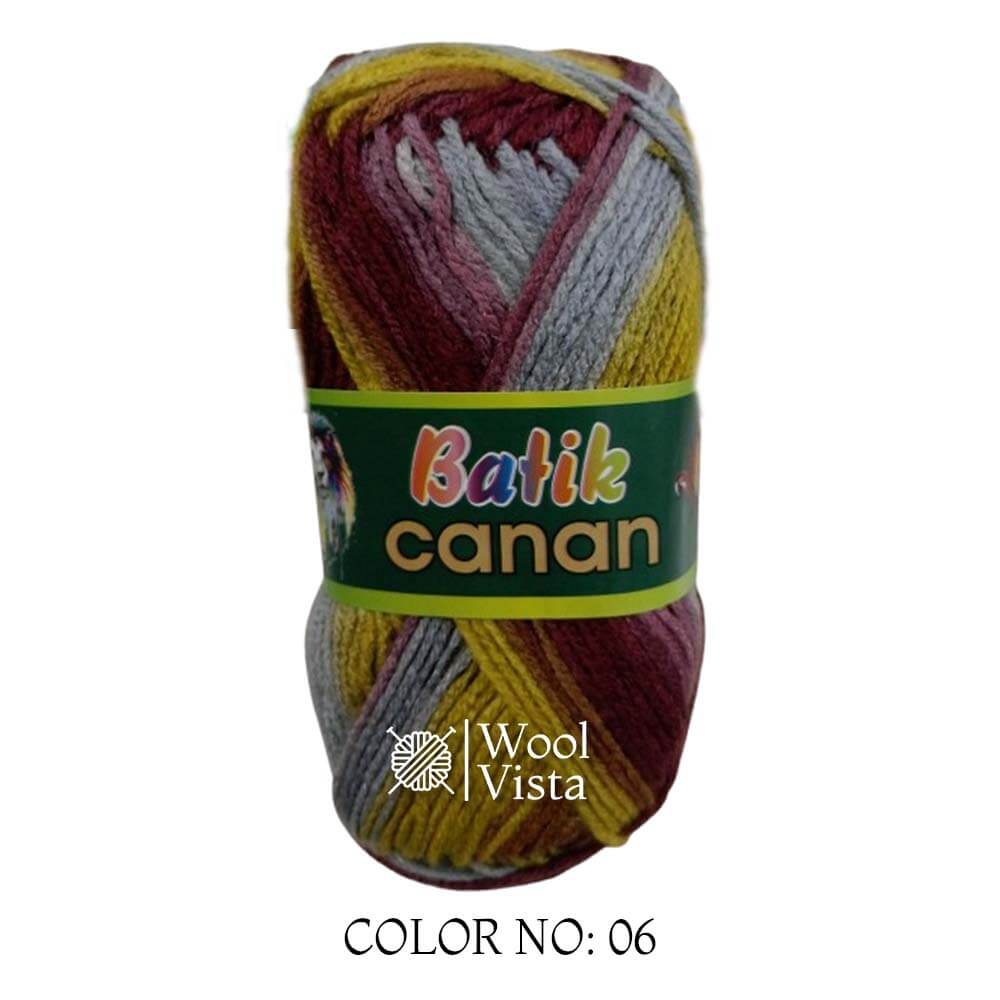 BATIK CANAN - MULTICOLOR YARN BALL (PACK OF 4)