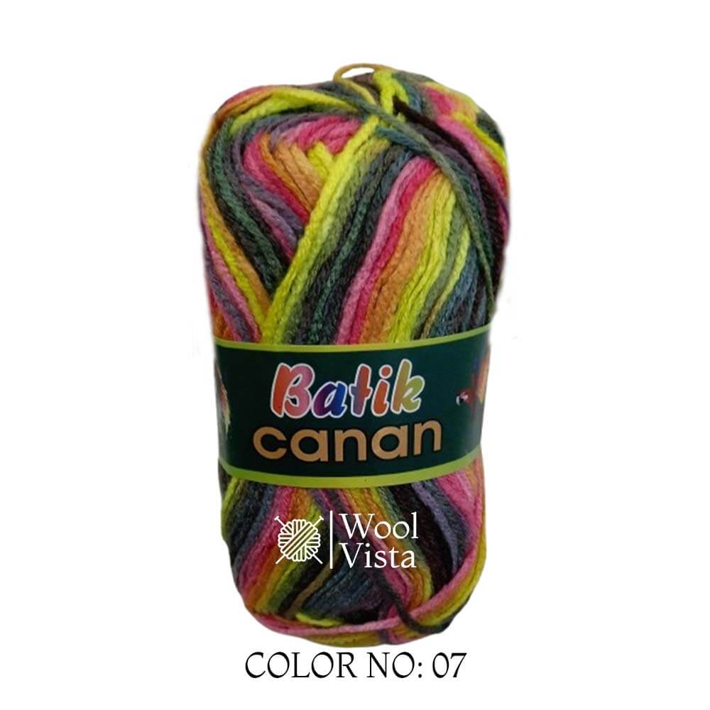 BATIK CANAN - MULTICOLOR YARN BALL (PACK OF 4)