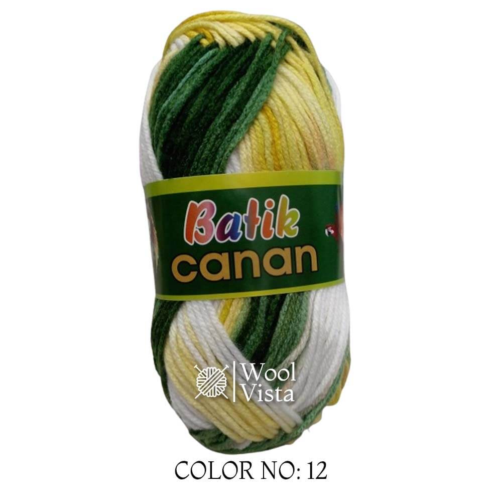 BATIK CANAN - MULTICOLOR YARN BALL (PACK OF 4)