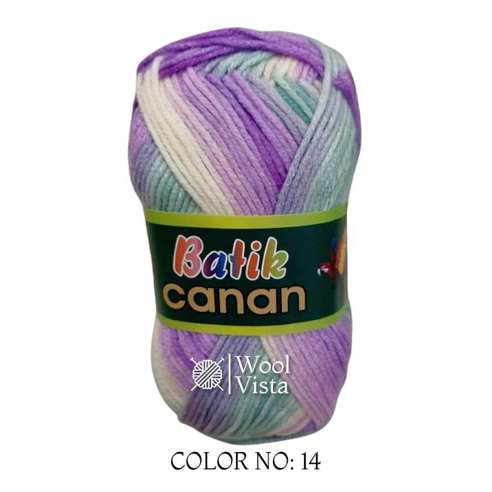BATIK CANAN - MULTICOLOR YARN BALL (PACK OF 4)
