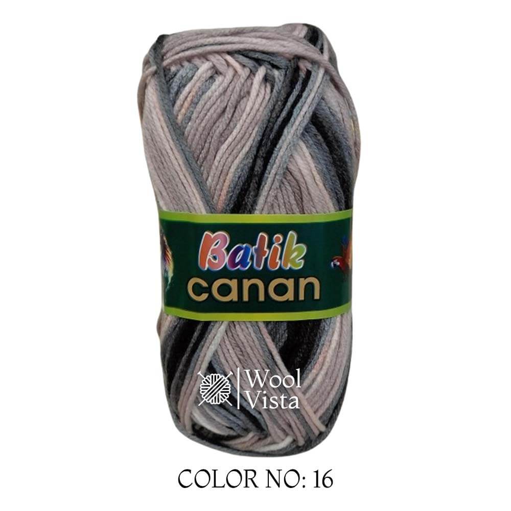 BATIK CANAN - MULTICOLOR YARN BALL (PACK OF 4)