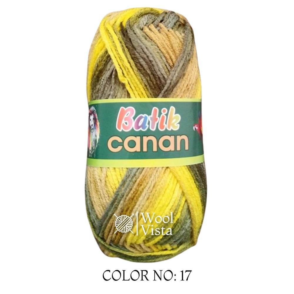 BATIK CANAN - MULTICOLOR YARN BALL (PACK OF 4)
