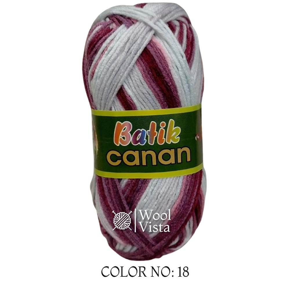 BATIK CANAN - MULTICOLOR YARN BALL (PACK OF 4)