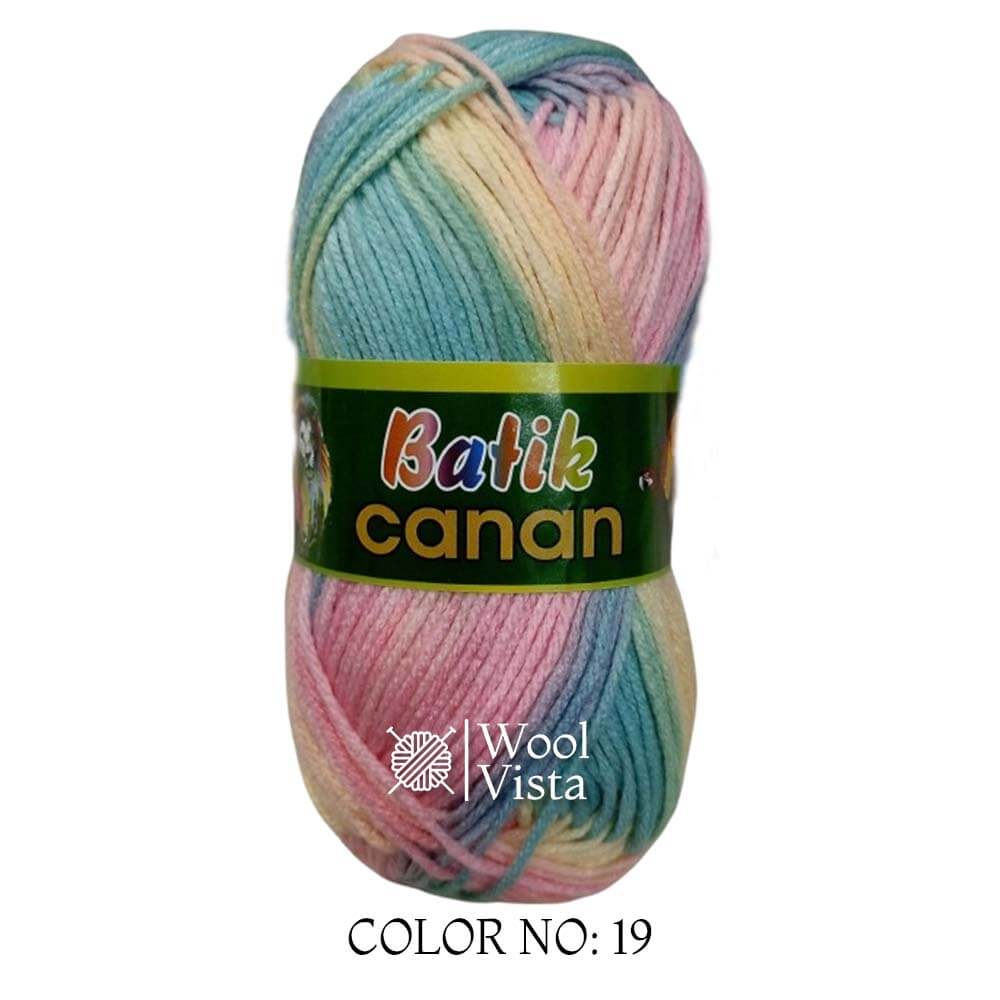BATIK CANAN - MULTICOLOR YARN BALL (PACK OF 4)