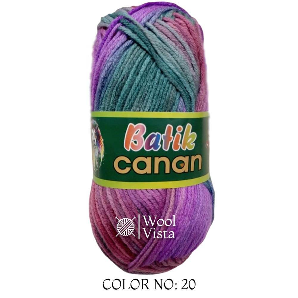 BATIK CANAN - MULTICOLOR YARN BALL (PACK OF 4)