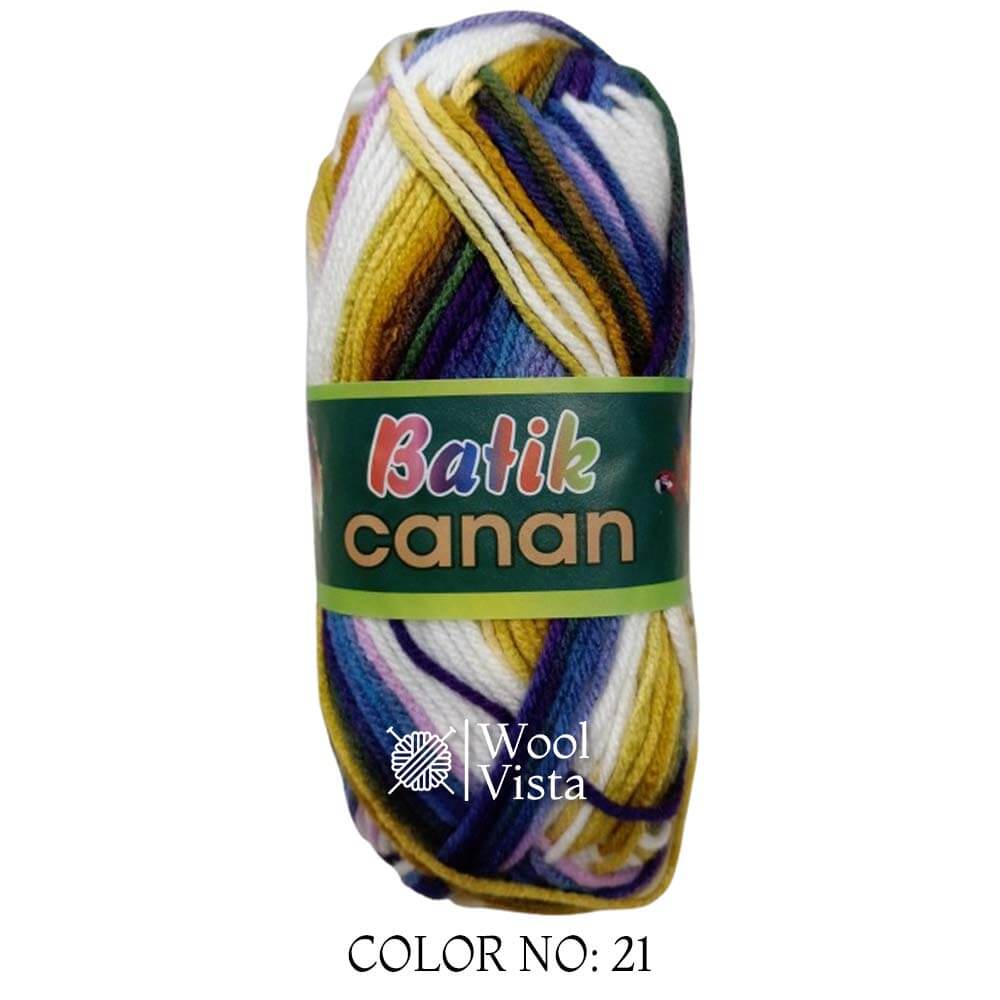 BATIK CANAN - MULTICOLOR YARN BALL (PACK OF 4)