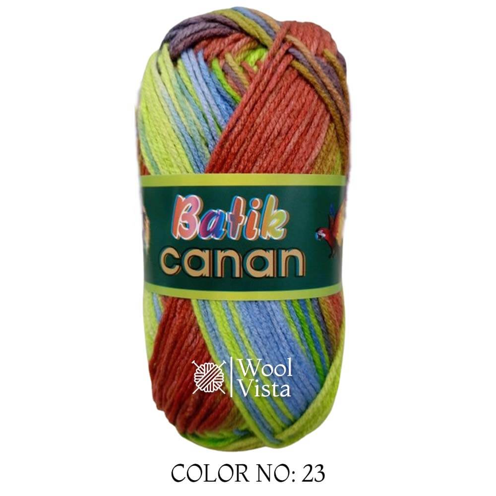 BATIK CANAN - MULTICOLOR YARN BALL (PACK OF 4)