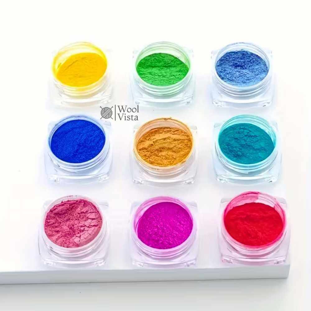24PCS PEARLESCENT MICA POWDER SET – VIBRANT MINERAL PIGMENTS FOR EPOXY RESIN, CANDLES & JEWELRY MAKING