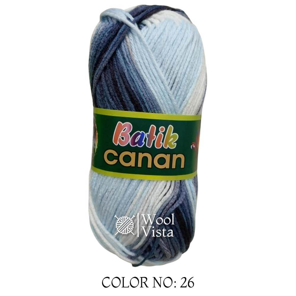 BATIK CANAN - MULTICOLOR YARN BALL (PACK OF 4)