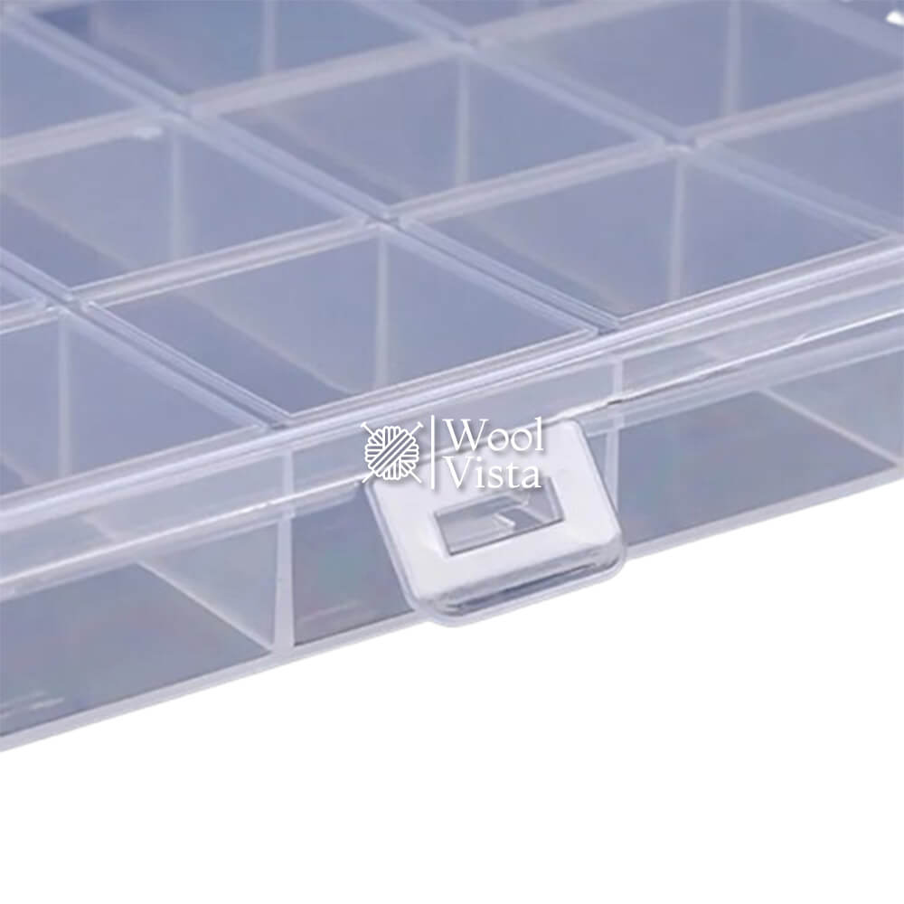 36/28/20 GRID TRANSPARENT PLASTIC STORAGE BOX