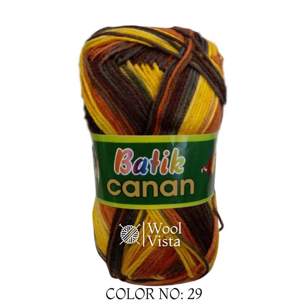 BATIK CANAN - MULTICOLOR YARN BALL (PACK OF 4)