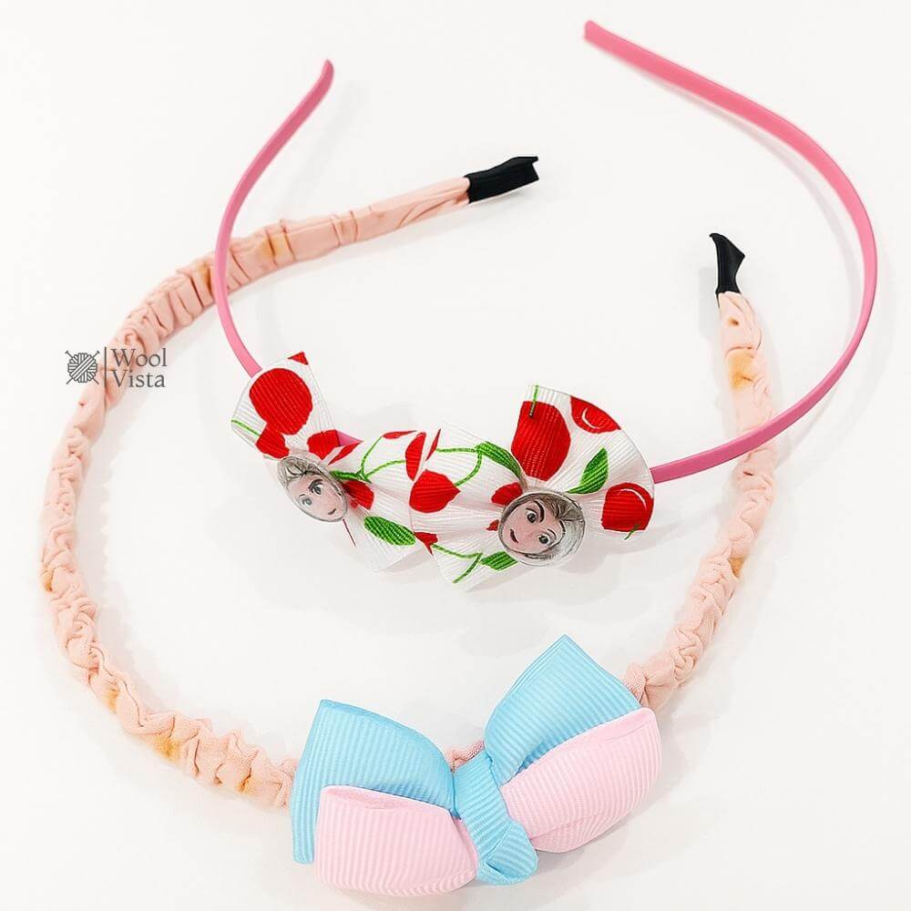 2PCS ELEGANT & CUTE HAIR SET – SOFT FABRIC FLOWER & BOW HEADBANDS FOR WOMEN AND GIRLS | FASHION HAIR ACCESSORIES, STYLISH HEADBAND SET, DAILY WEAR & GIFT IDEA