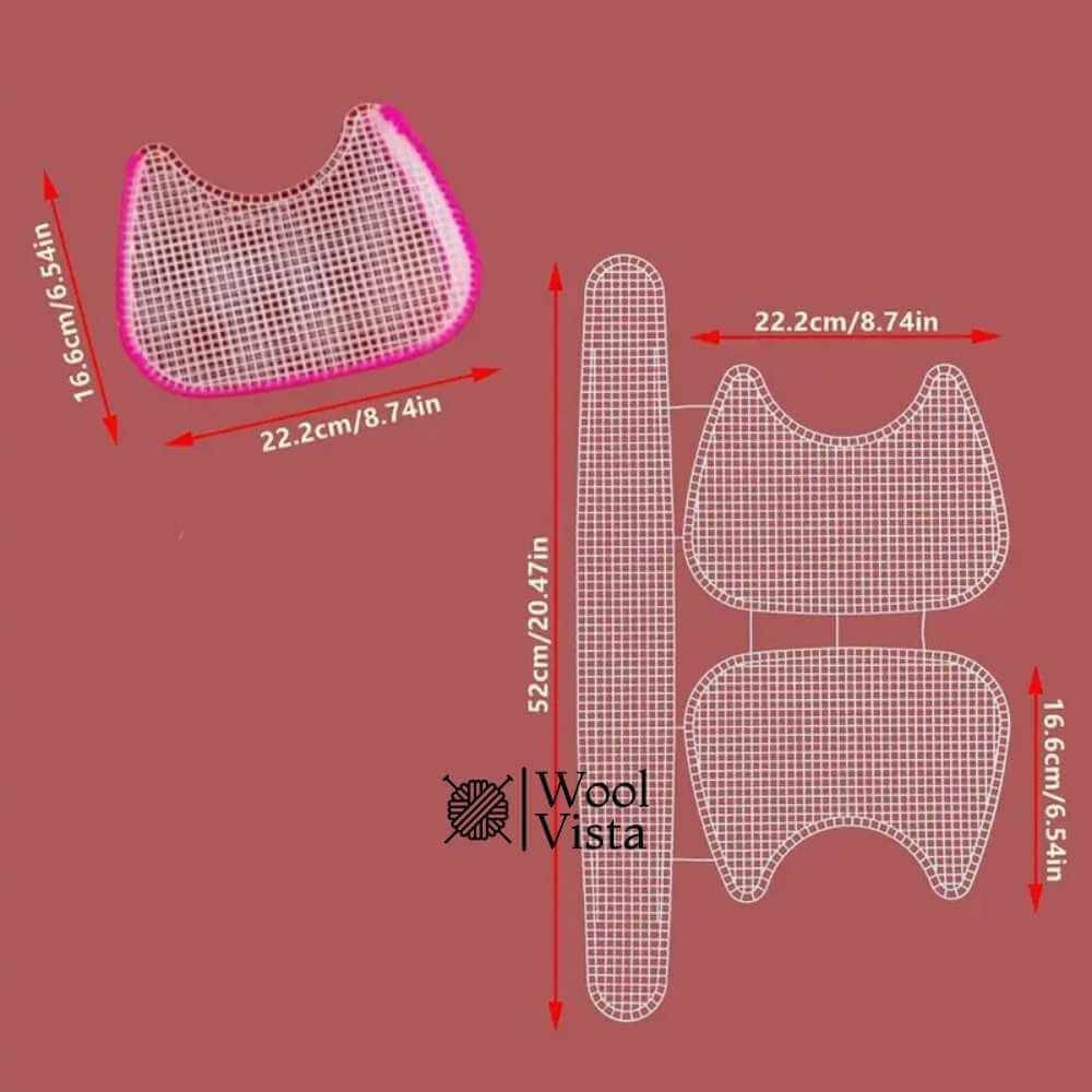 PLASTIC CANVAS MESH SHEETS FOR BAGS AND DIY ACCESSORIES