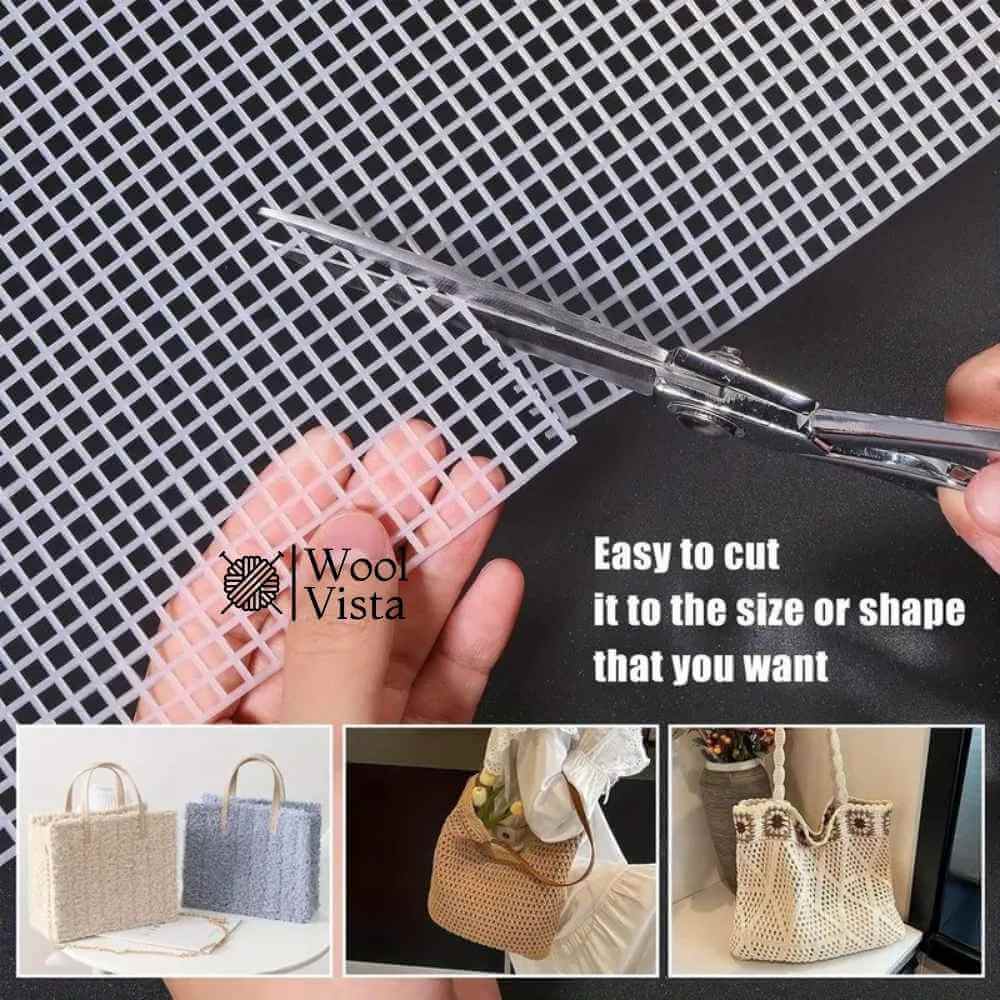 PLASTIC CANVAS MESH SHEETS FOR BAGS AND DIY ACCESSORIES