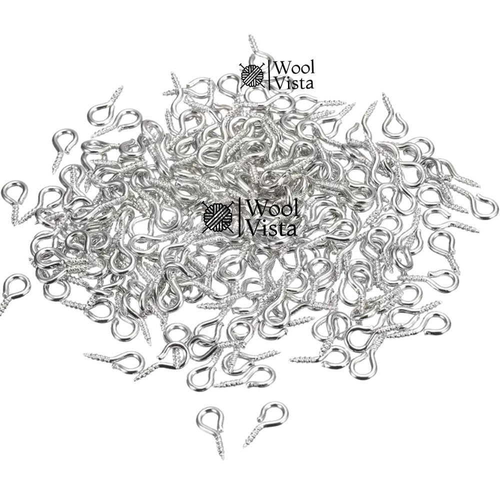 METAL SCREW PINS HOOKS – 20PCS MINI EYE PINS & EYE SCREWS FOR RESIN KEYCHAINS, JEWELRY MAKING & DIY ART CRAFTS