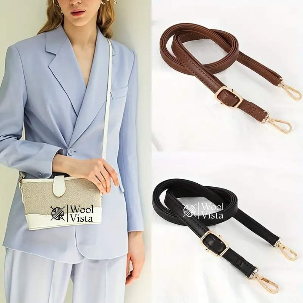 ADJUSTABLE PU LEATHER BAG STRAP
