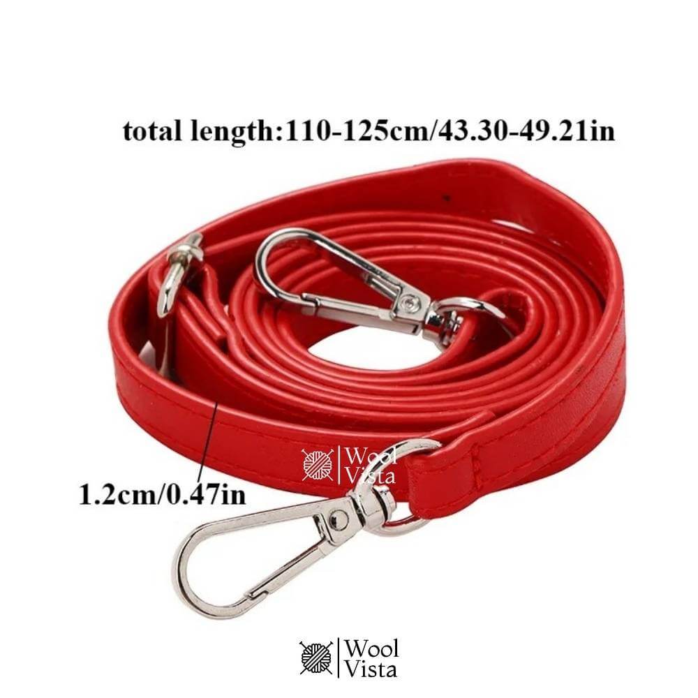 ADJUSTABLE PU LEATHER BAG STRAP