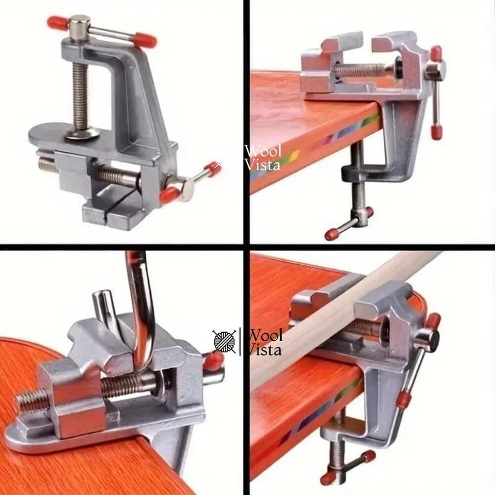 ALUMINUM BENCH VISE – 30MM JAW OPENING, PORTABLE CLAMP FOR JEWELRY, WOODWORKING & DIY CRAFTS
