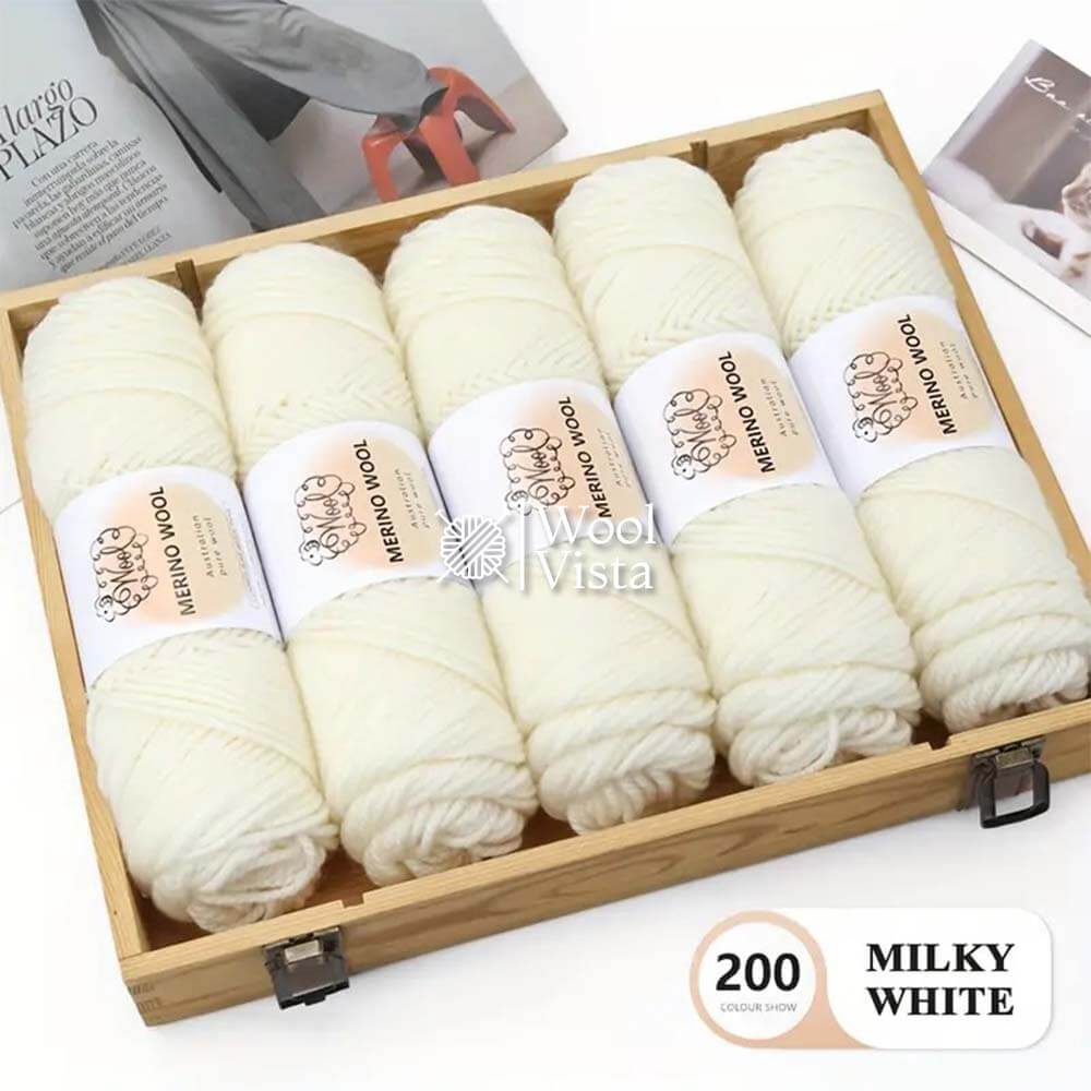 IMPORTED MERINO WOOL - 95% WOOL 5% ACRYLIC (PACK OF 5)
