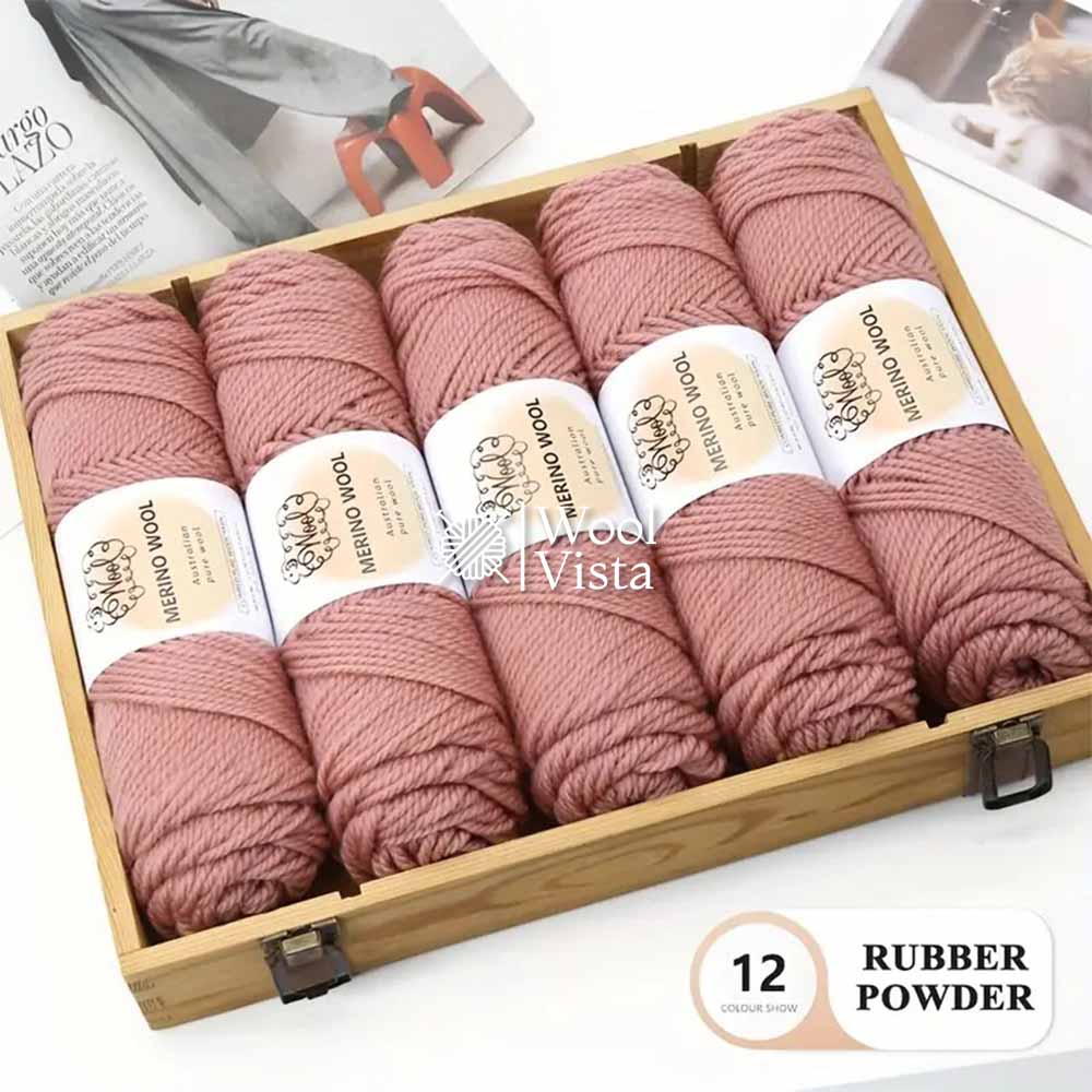 IMPORTED MERINO WOOL - 95% WOOL 5% ACRYLIC (PACK OF 5)