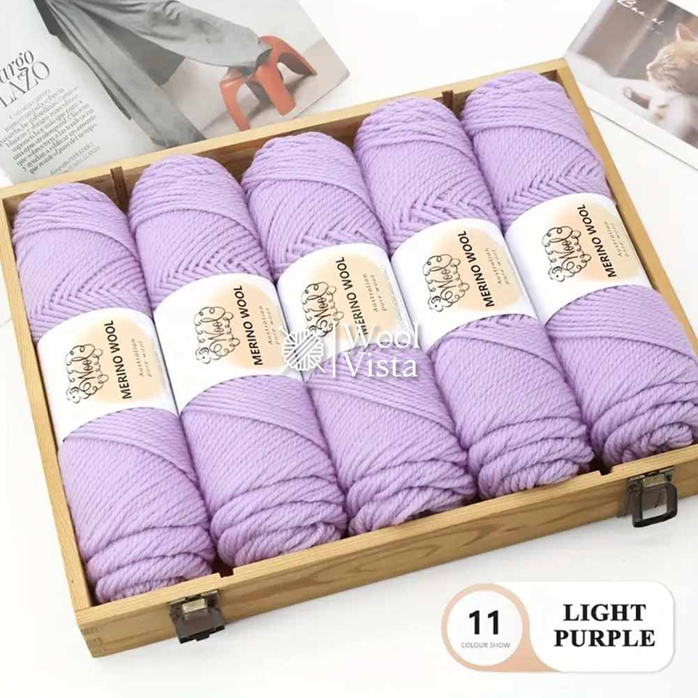 IMPORTED MERINO WOOL - 95% WOOL 5% ACRYLIC (PACK OF 5)