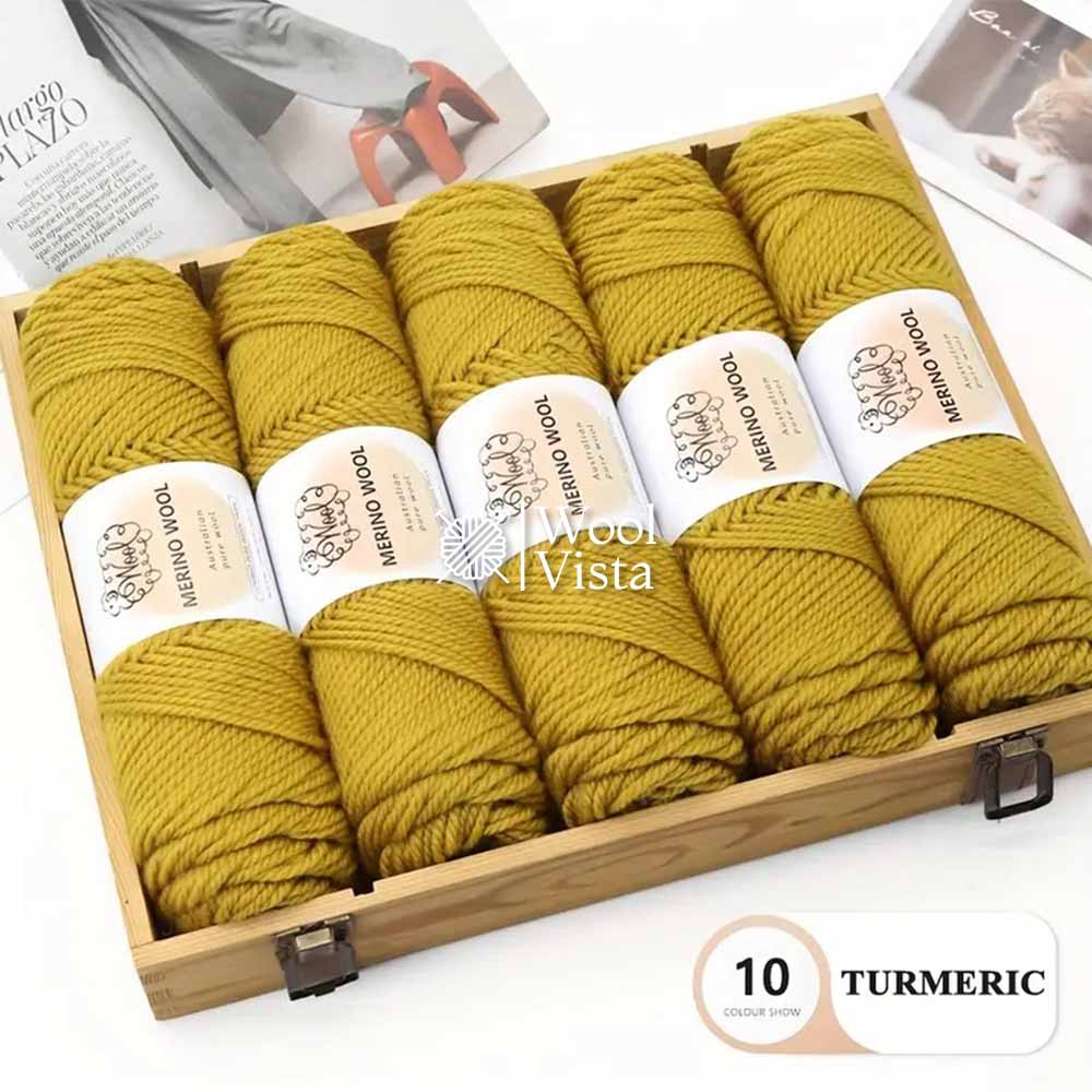 IMPORTED MERINO WOOL - 95% WOOL 5% ACRYLIC (PACK OF 5)