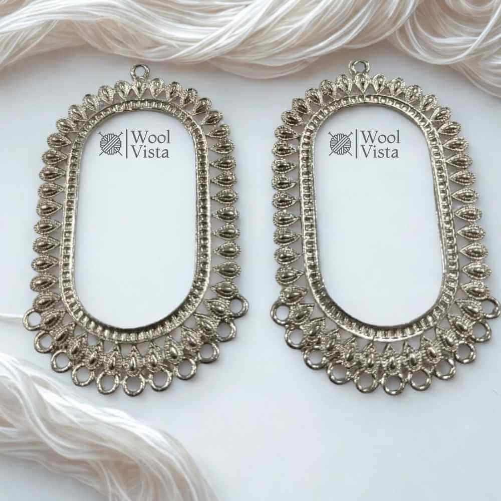 ASSORTED EARRING FRAMES – DIFFERENT SHAPES METAL BASES FOR RESIN & JEWELRY MAKING (1 PAIR)