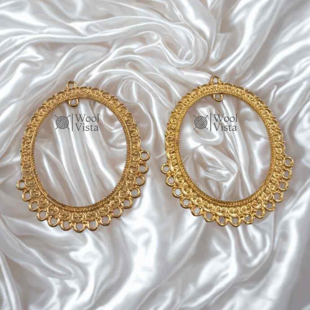 ASSORTED EARRING FRAMES – DIFFERENT SHAPES METAL BASES FOR RESIN & JEWELRY MAKING (1 PAIR)