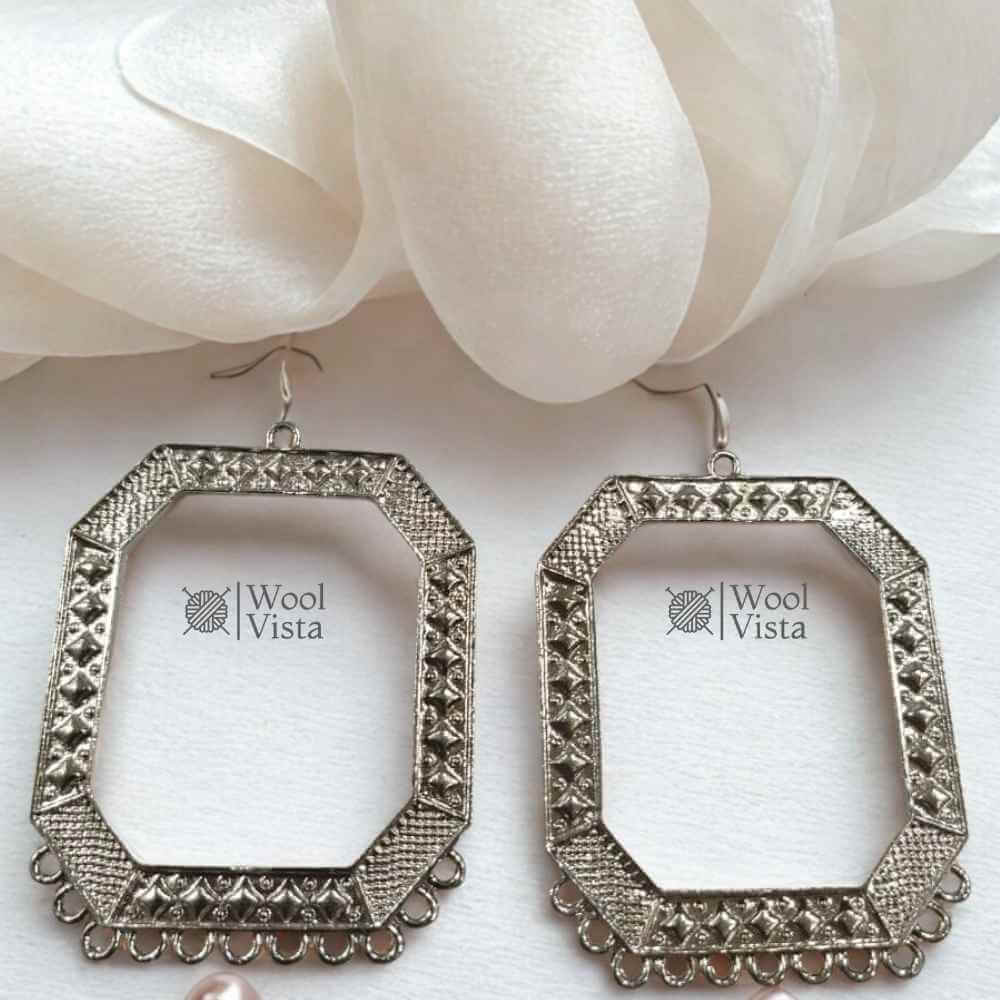 ASSORTED EARRING FRAMES – DIFFERENT SHAPES METAL BASES FOR RESIN & JEWELRY MAKING (1 PAIR)