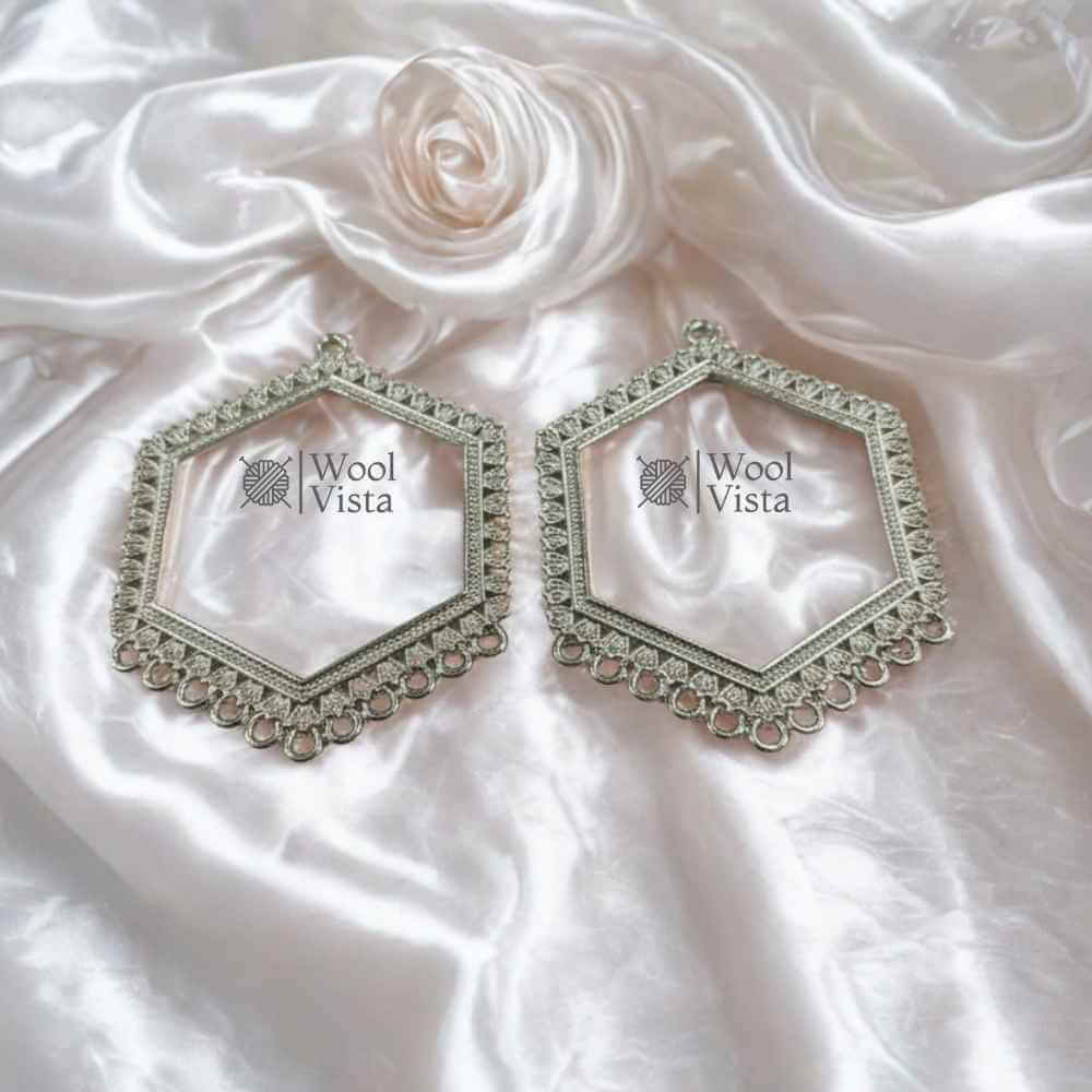 ASSORTED EARRING FRAMES – DIFFERENT SHAPES METAL BASES FOR RESIN & JEWELRY MAKING (1 PAIR)