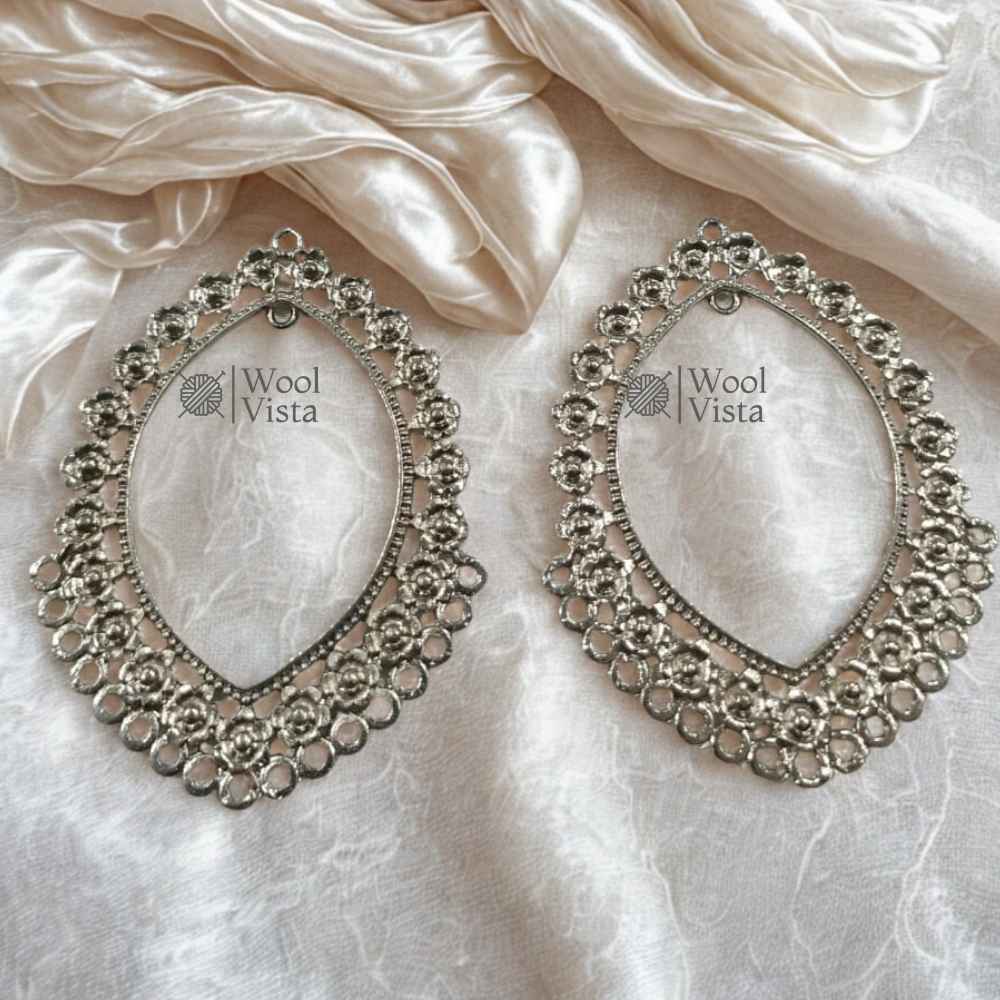 ASSORTED EARRING FRAMES – DIFFERENT SHAPES METAL BASES FOR RESIN & JEWELRY MAKING (1 PAIR)