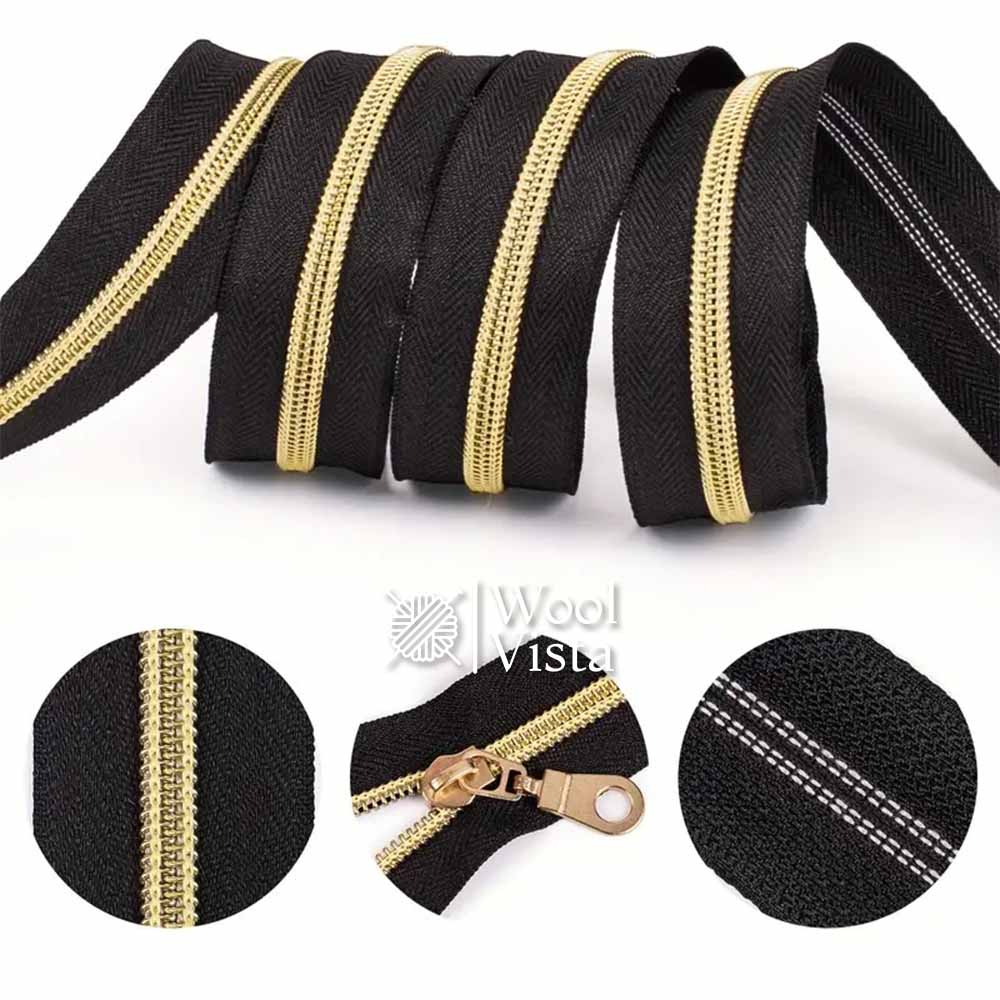 ZIPPER SLIDERS ROLL- (SET OF 4.5 METERS ZIPPER)