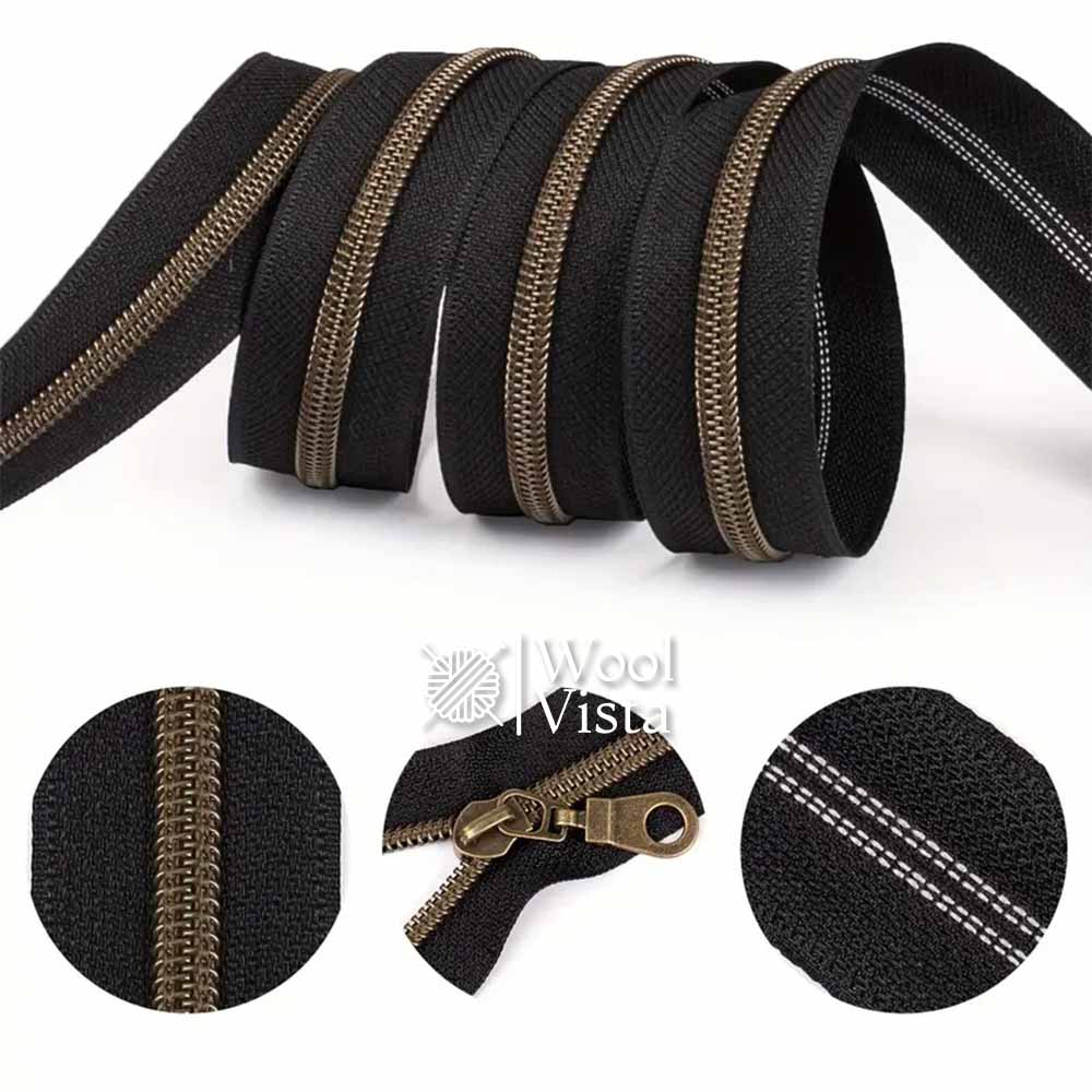ZIPPER SLIDERS ROLL- (SET OF 4.5 METERS ZIPPER)