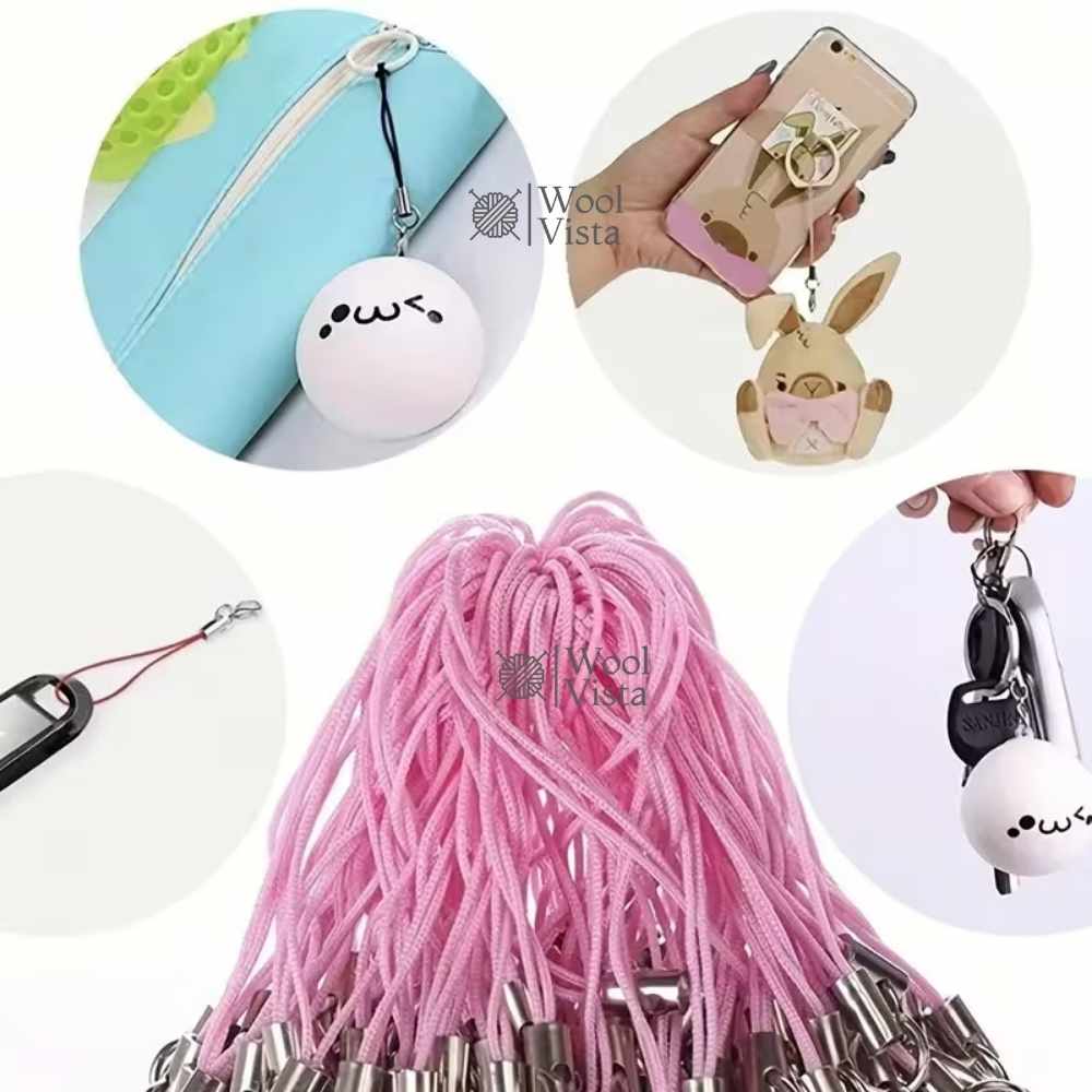 MOBILE PHONE ROPE 10 PCS – DURABLE STRAP CORD FOR DIY PHONE CHAIN & ACCESSORY MAKING