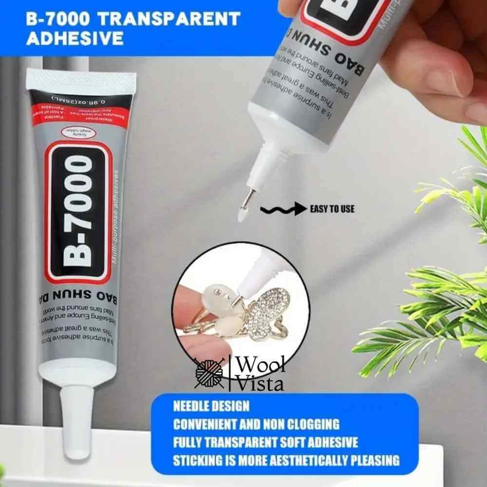B7000 MULTI-PURPOSE ADHESIVE GLUE FOR JEWELRY AND CRAFTS