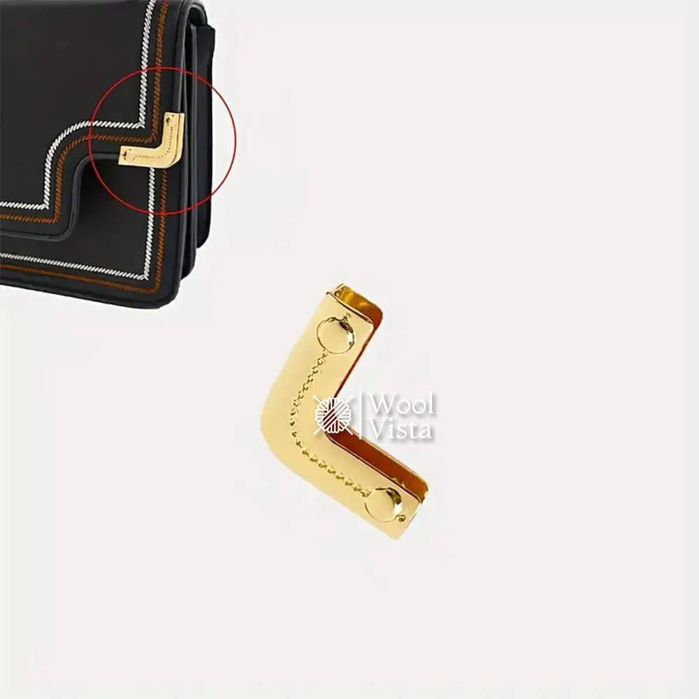 IMPORTED BAG EDGE PROTECTION - DECORATIVE BAG CORNER PROTECTORS (SET OF 2)