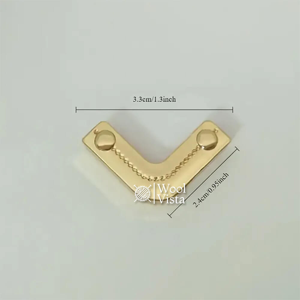 IMPORTED BAG EDGE PROTECTION - DECORATIVE BAG CORNER PROTECTORS (SET OF 2)
