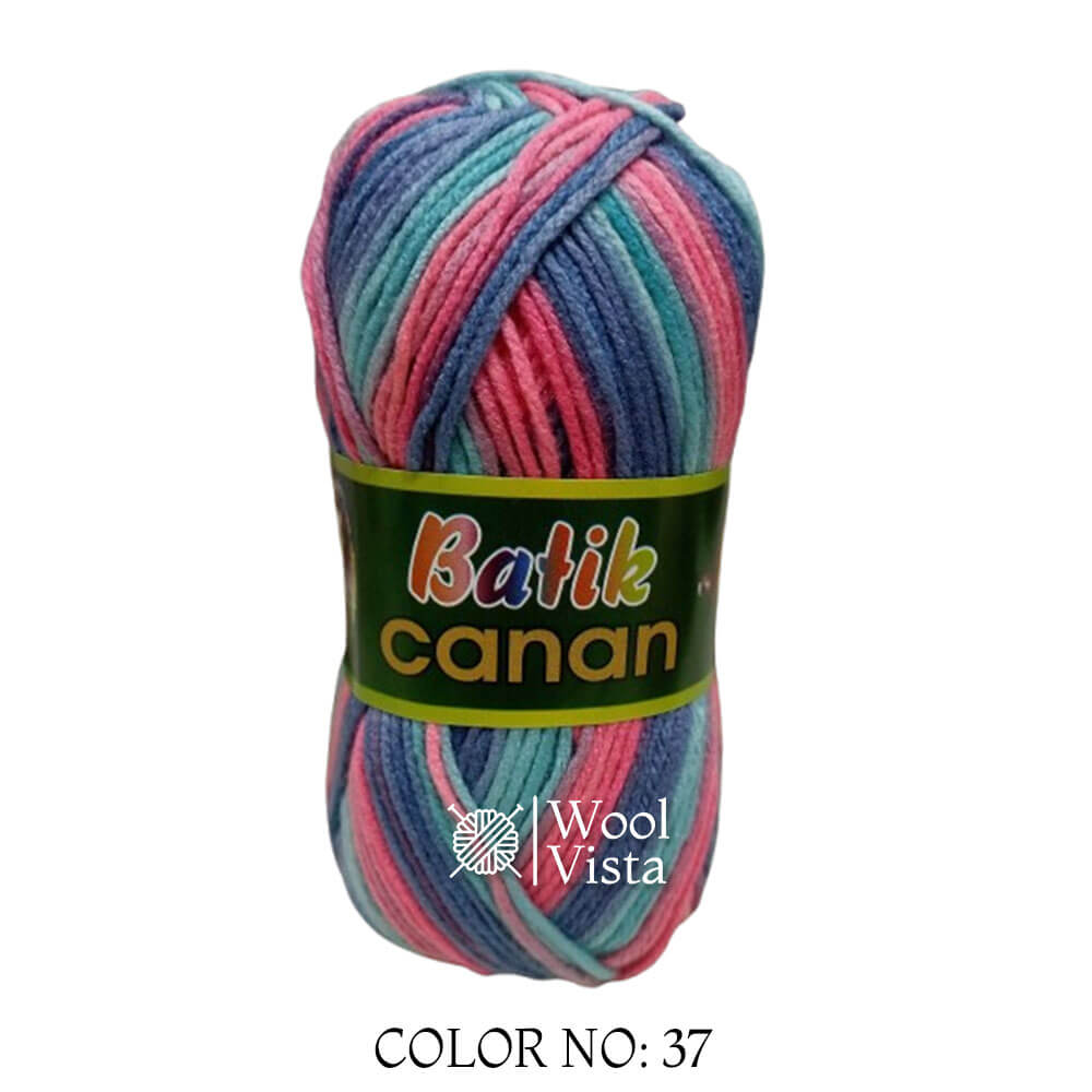 BATIK CANAN - MULTICOLOR YARN BALL (PACK OF 4)