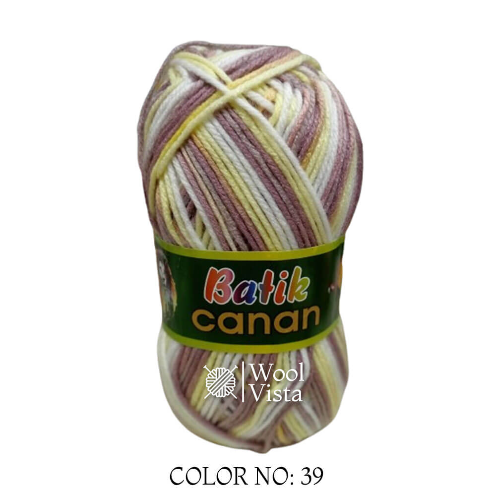 BATIK CANAN - MULTICOLOR YARN BALL (PACK OF 4)