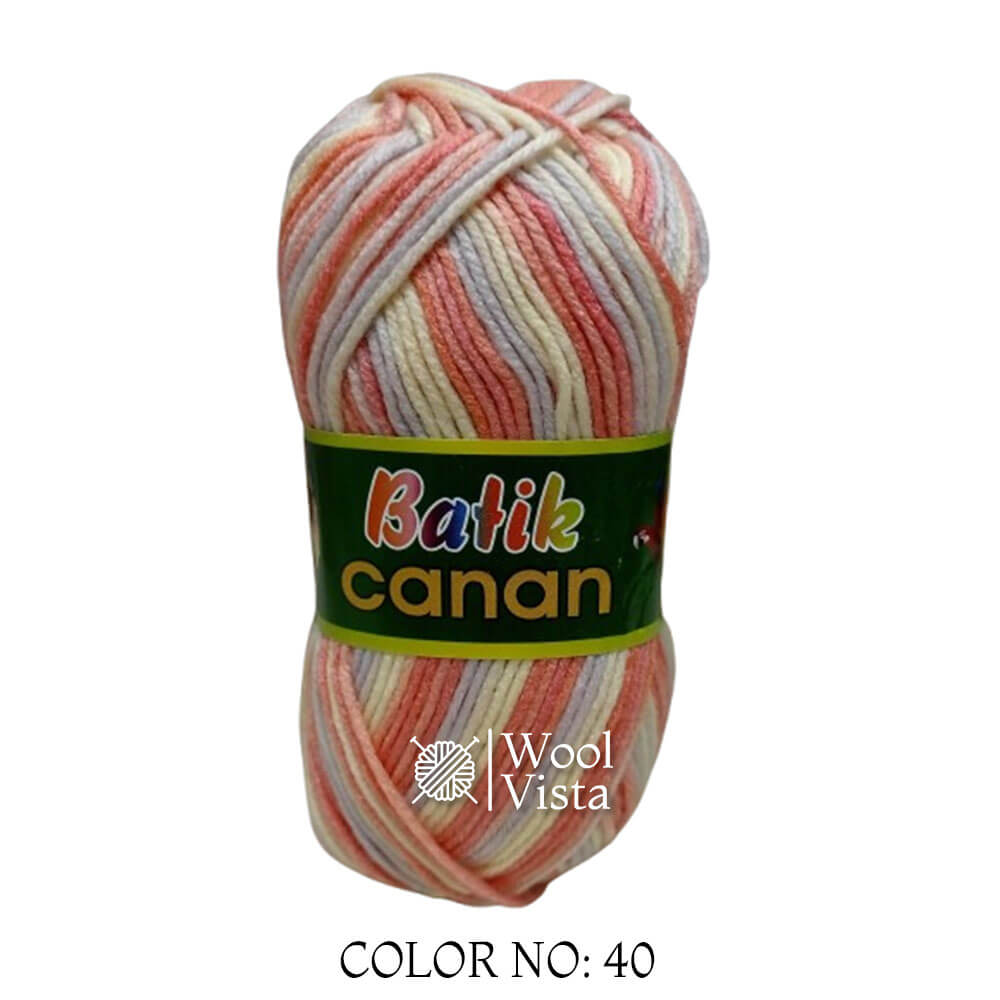 BATIK CANAN - MULTICOLOR YARN BALL (PACK OF 4)