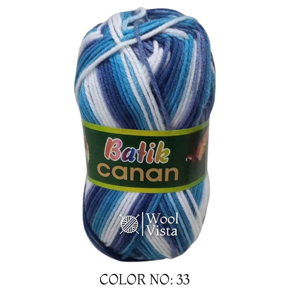 BATIK CANAN - MULTICOLOR YARN BALL (PACK OF 4)