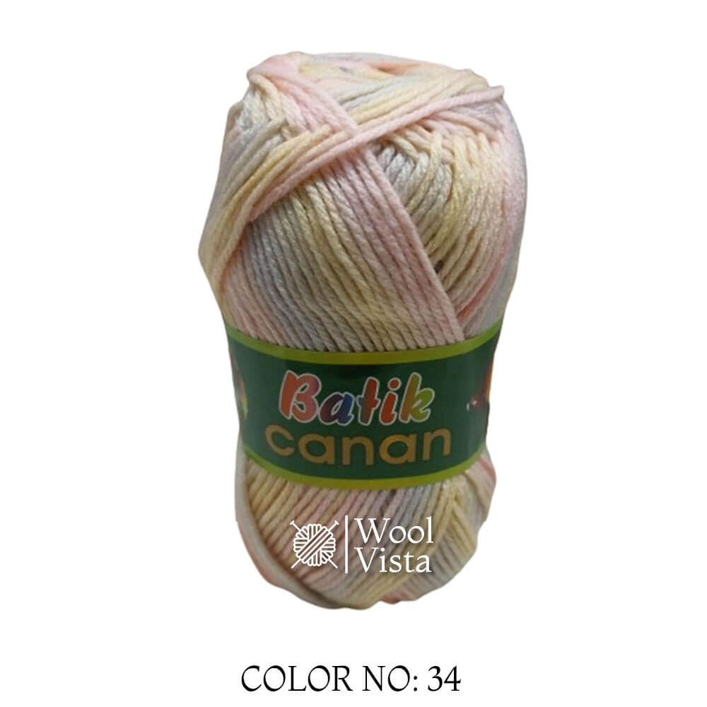 BATIK CANAN - MULTICOLOR YARN BALL (PACK OF 4)