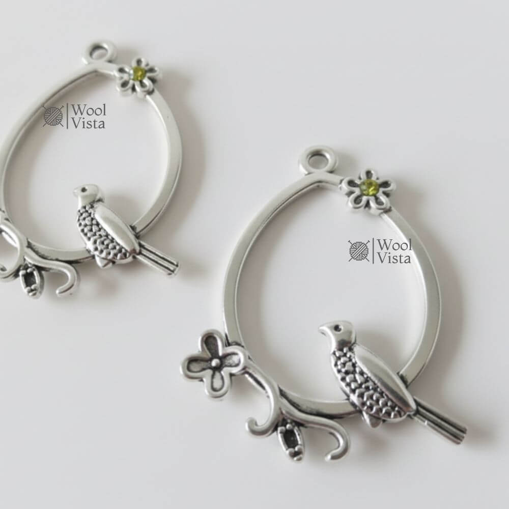 BIRD CHARM PENDANT – METAL JEWELRY MAKING ACCESSORY FOR NECKLACES, BRACELETS, EARRINGS & DIY CRAFTS