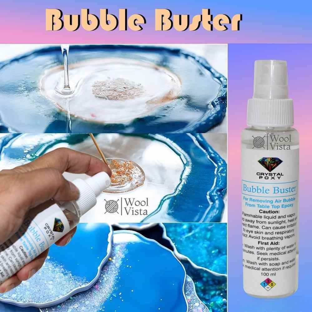 BUBBLE BUSTER AIR BUBBLE REMOVER SPRAY FOR EPOXY RESIN – ELIMINATES AIR BUBBLES QUICKLY, SAVING YOU TIME AND EFFORT