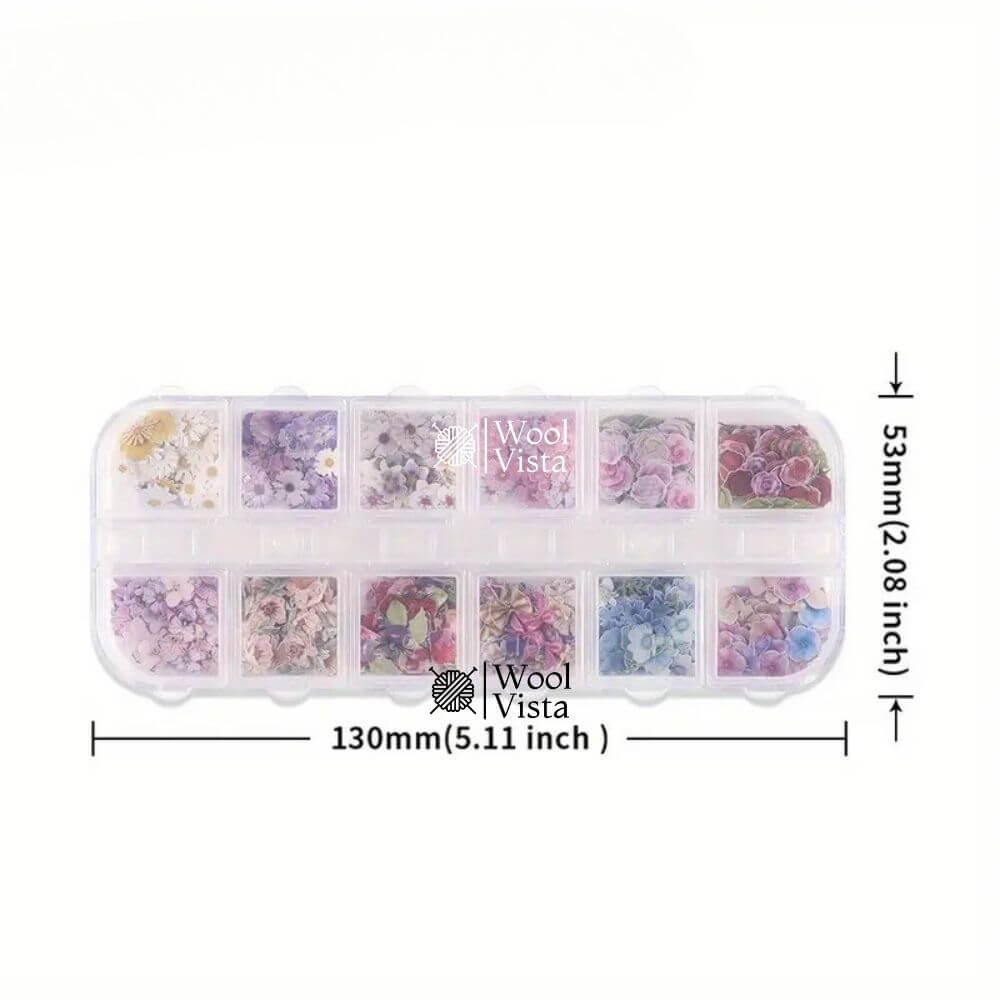 BUTTERFLY & FLORAL EPOXY RESIN CHIPS – MIXED COLOR WOOD PULP FILLERS FOR DIY JEWELRY, RESIN ART, PHONE CASE & KEYCHAIN CRAFTS