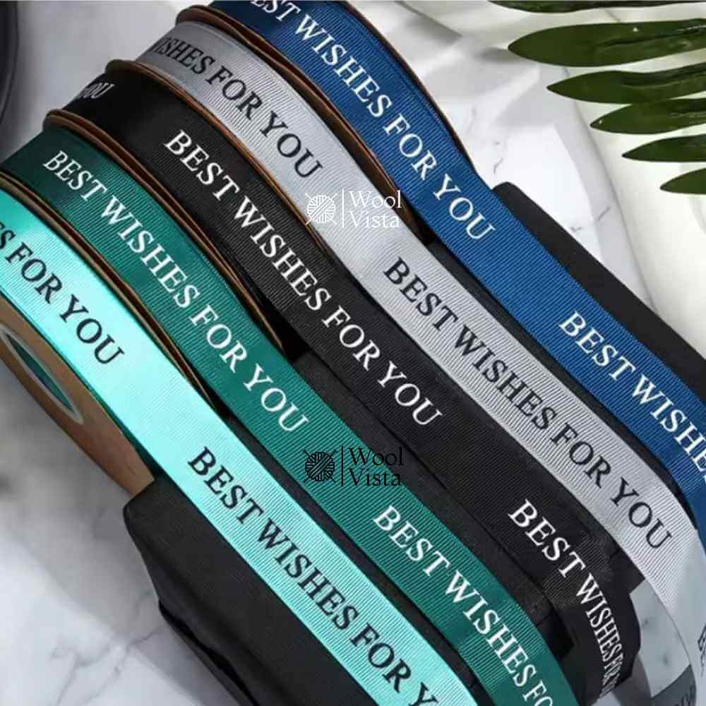 PRINTED GROSGRAIN SATIN RIBBON – 18 YARDS DECORATIVE GIFT & CRAFT RIBBON
