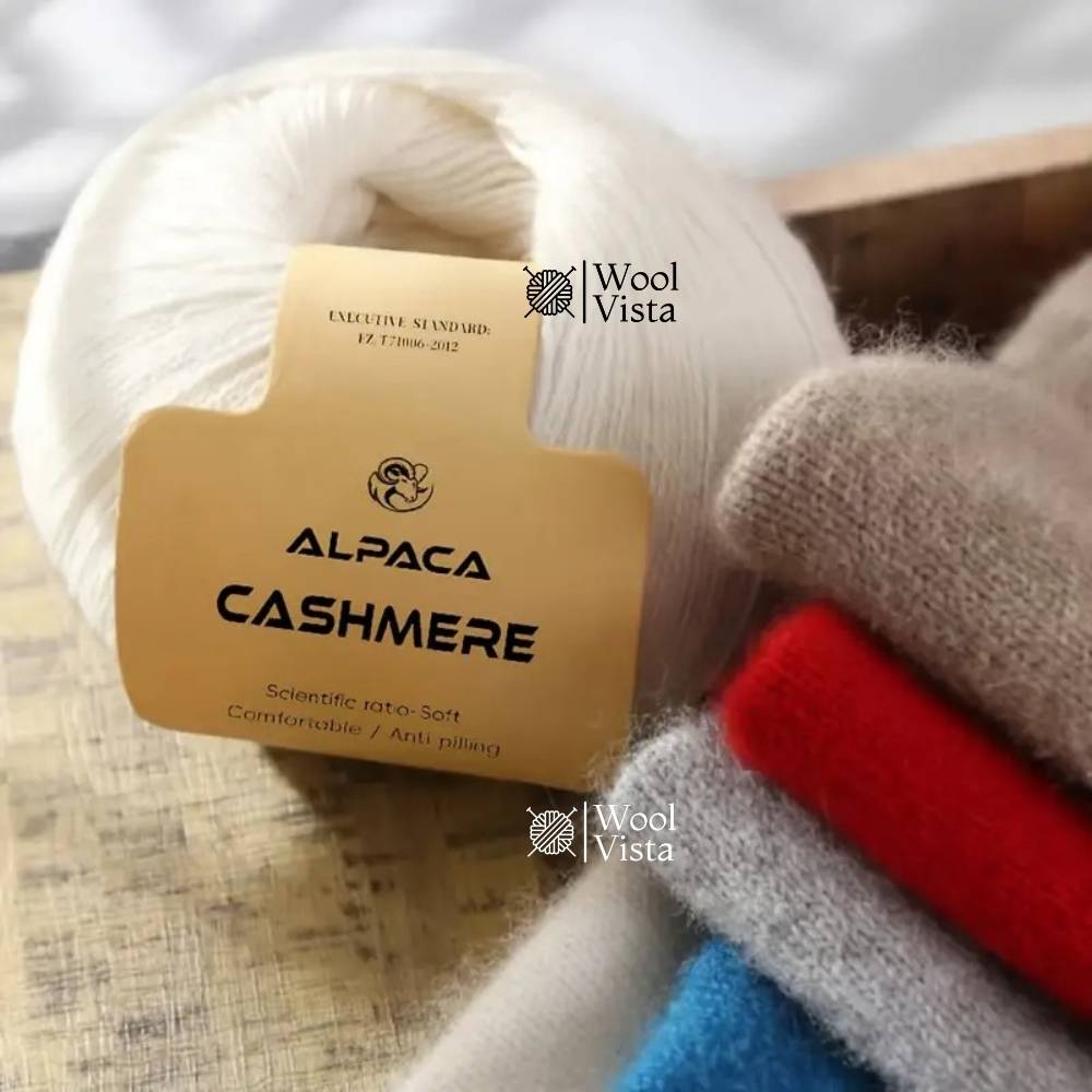CASHMERE ALPACA WOOL YARN – SOFT, WARM & ANTI-PILLING KNITTING YARN (PACK OF 6)