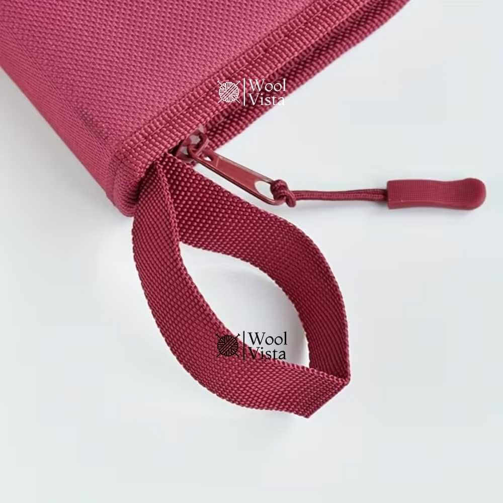 CLASSIC ERGONOMIC SOFT HANDLE CROCHET HOOK SET (10 PCS) – COMFORT GRIP CROCHET NEEDLES WITH MAROON CARRYING POUCH FOR DIY KNITTING & CROCHET PROJECTS